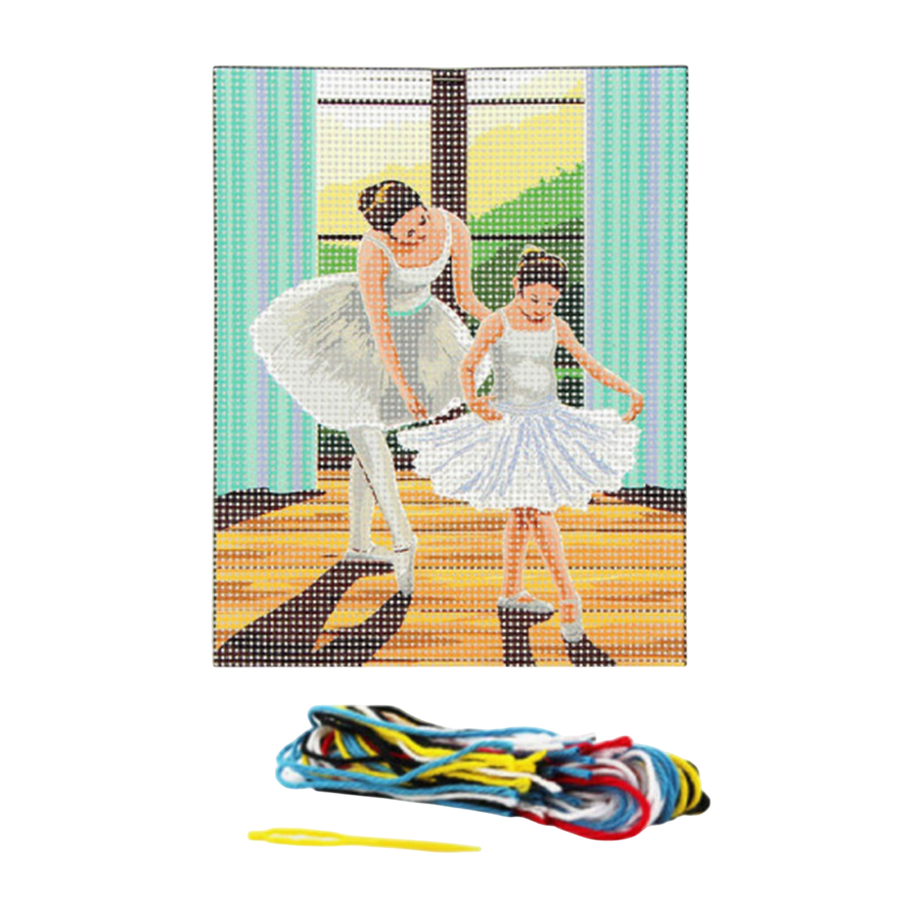 canevas sur le thème de la danse, kit complet avec toile imprimée, fils, aiguille et notice pour créer une belle broderie. Canocea France