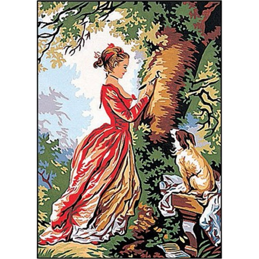Kit canevas Le Chiffre d’Amour 22x30cm Margot Canevas France. Canocea France