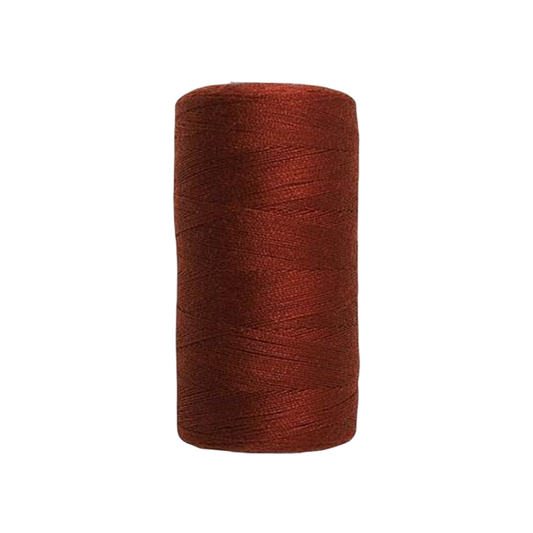 Bobine de fil à coudre - rouge marron - 500 m - 100% polyester - tous tissus
