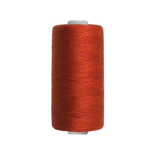 Bobine de fil à coudre - orange rouille - 500 m - 100% polyester - tous tissus