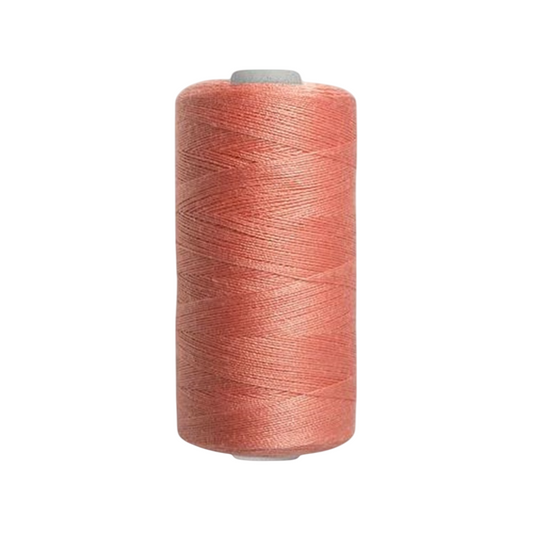Bobine de fil à coudre -rose orangé - 500 m - 100% polyester - tous tissus