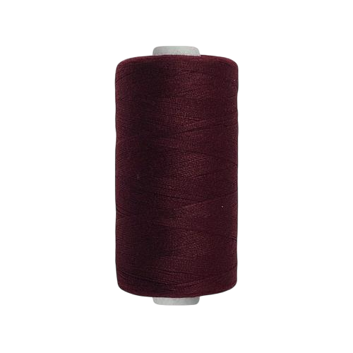 Bobine de fil à coudre - rouge foncé - 500 m - 100% polyester - tous tissus
