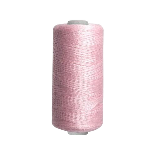 Bobine de fil à coudre - rose blanc - 500 m - 100% polyester - tous tissus
