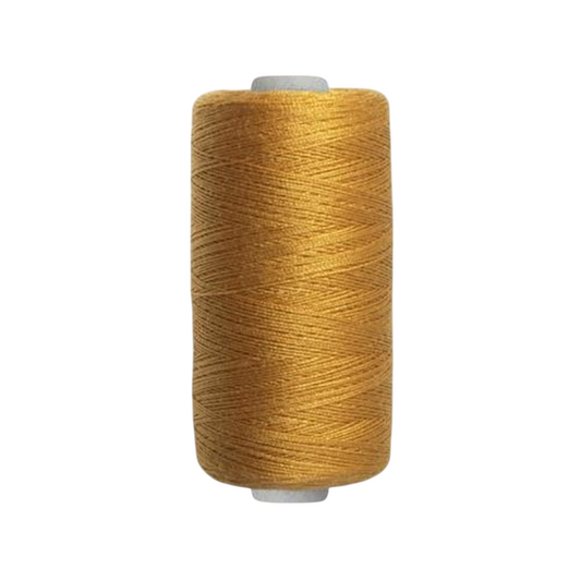 Bobine de fil à coudre - jaune moutarde - 500 m - 100% polyester - tous tissus
