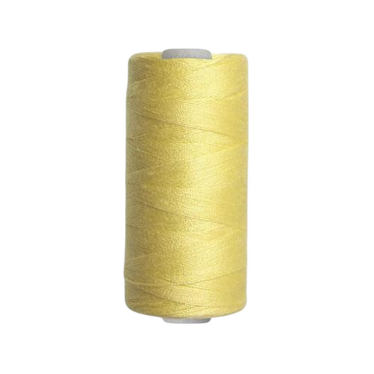 Bobine de fil à coudre - jaune pastel - 500 m - 100% polyester - tous tissus