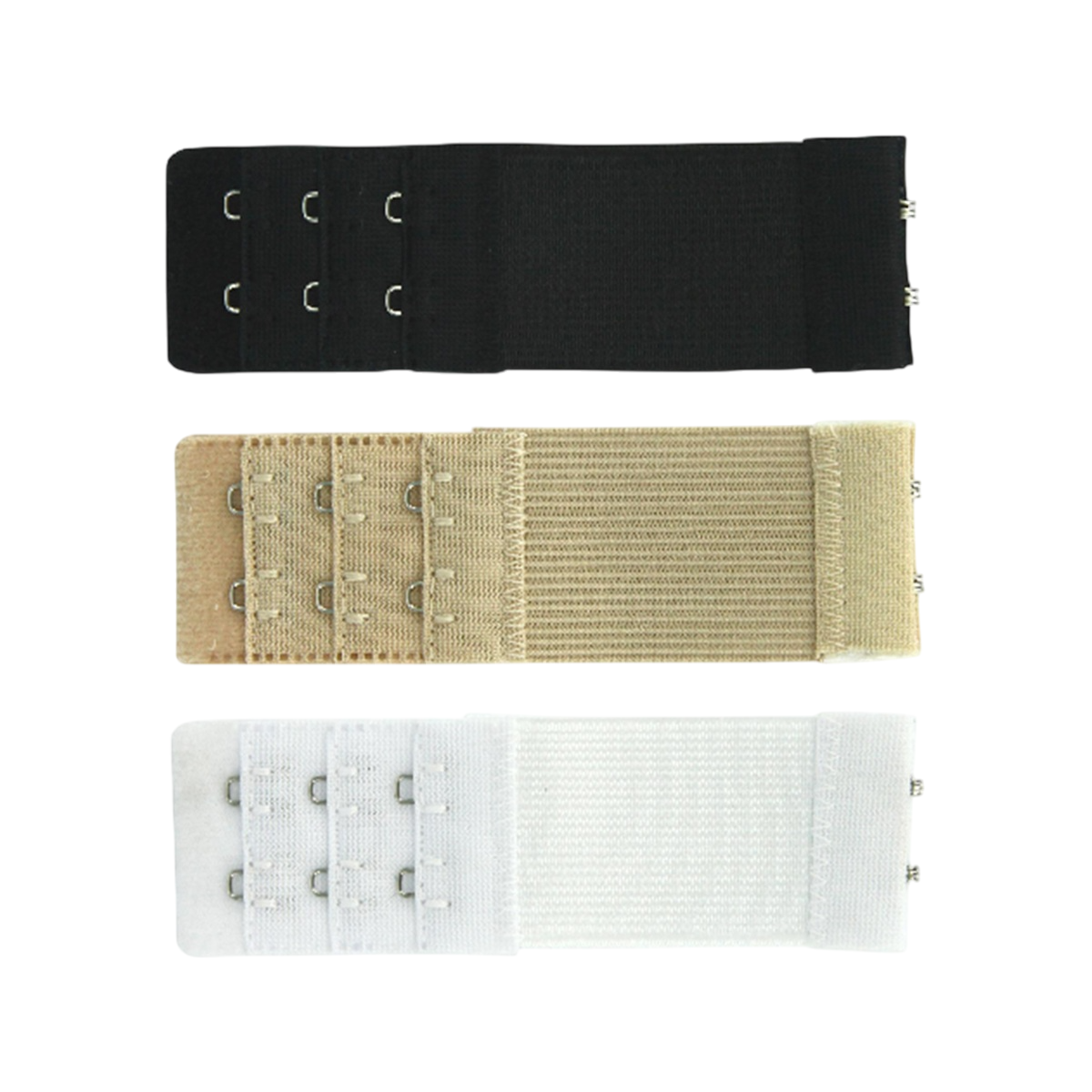 lot de 3 rallonges soutien gorges comprenant 2 crochets, plusieurs couleur disponible. Canocea France