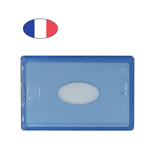 Étui carte bancaire anti-piratage rigide bleu – protection RFID – porte CB fabriqué en France - CANOCEA