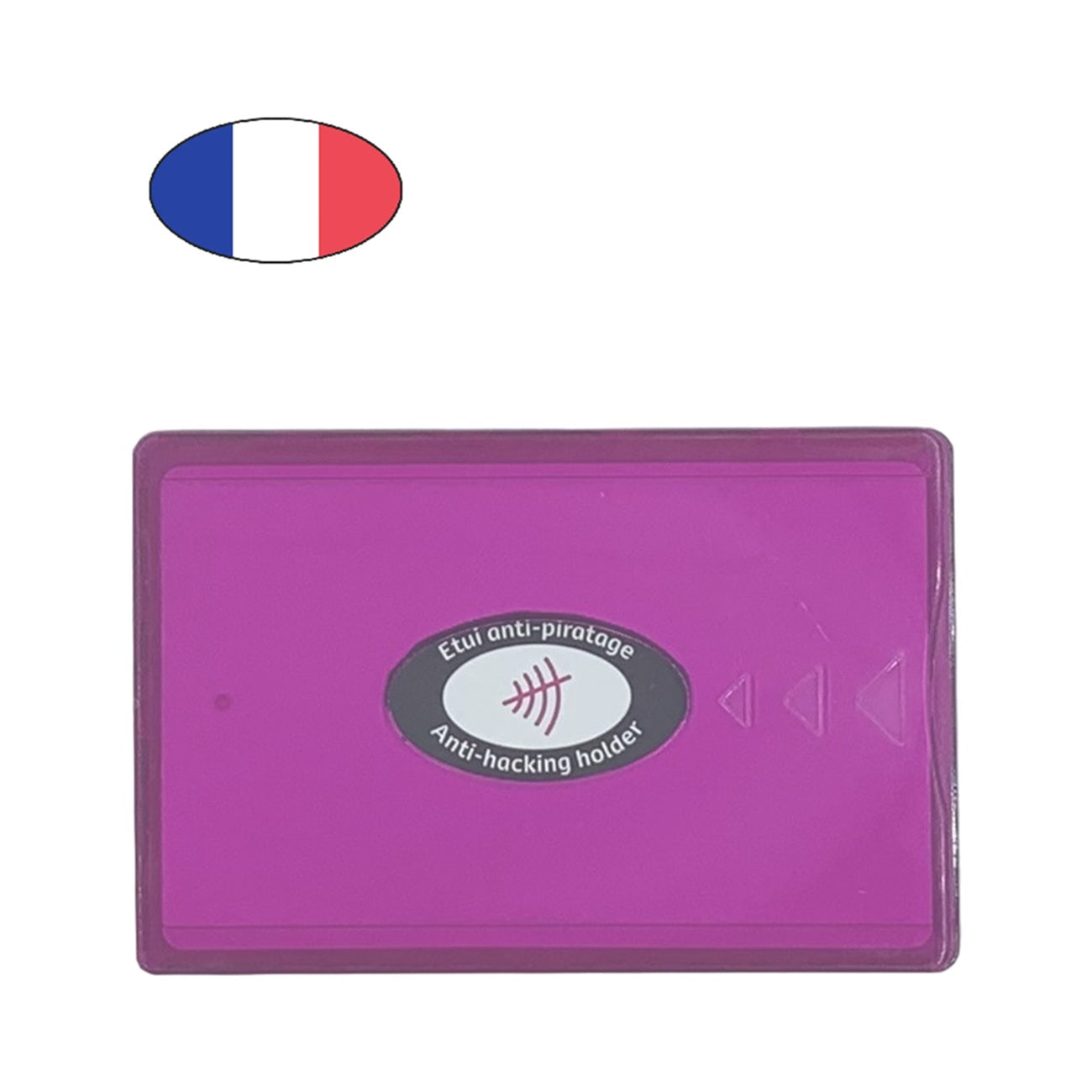 Étui carte bancaire anti-piratage rigide rose – protection RFID – porte CB fabriqué en France - canocea