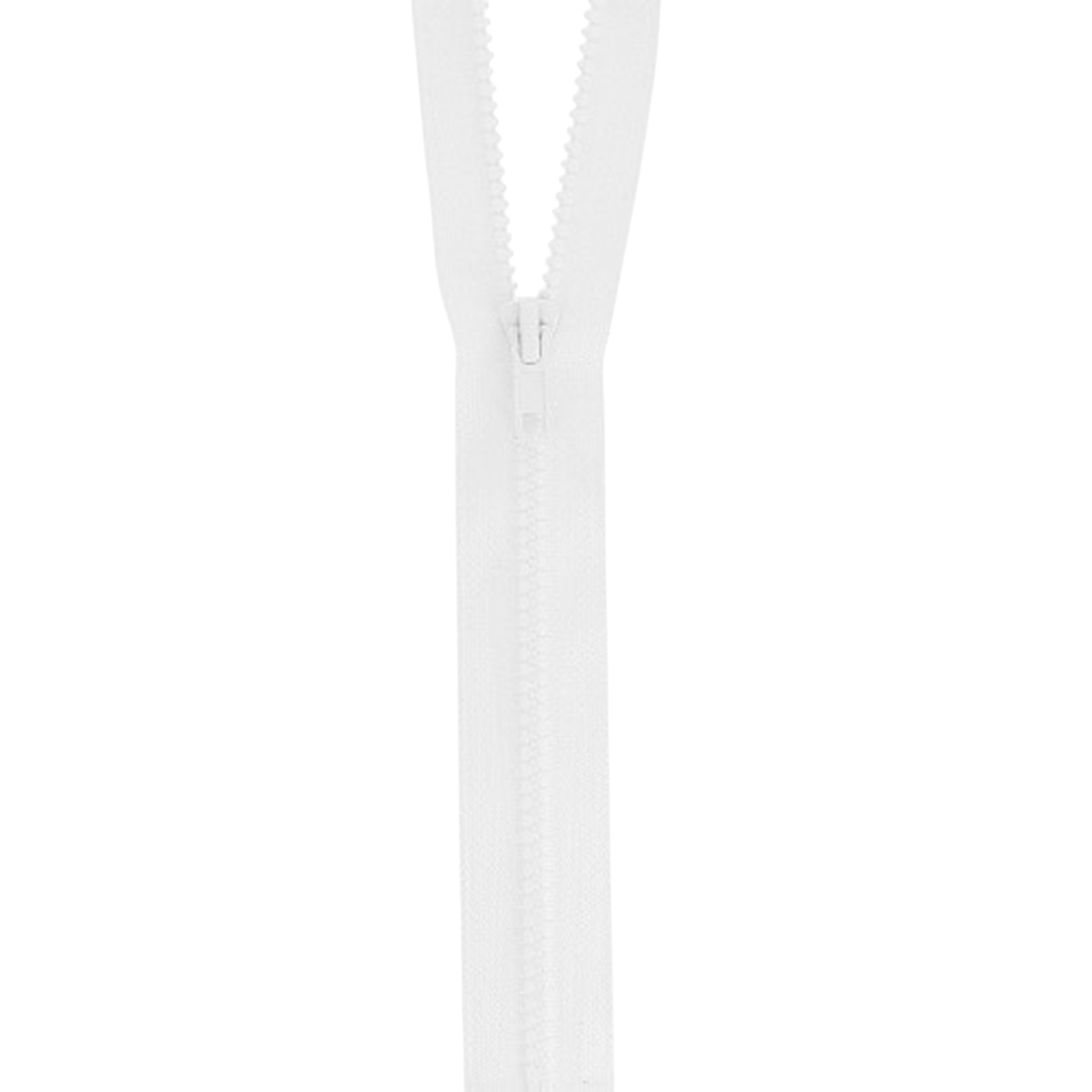 Fermeture à glissière  - Blanc - Séparable - Injecté : N° 5 - 25 cm - Plastique