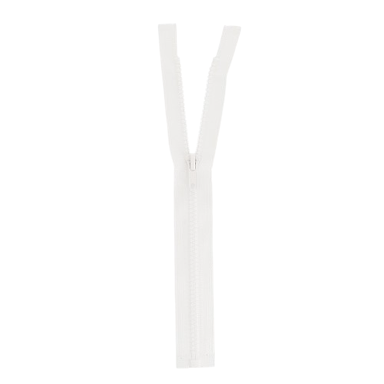 Fermeture à glissière  - Blanc - Séparable - Injecté : N° 5 - 75 cm - Plastique
