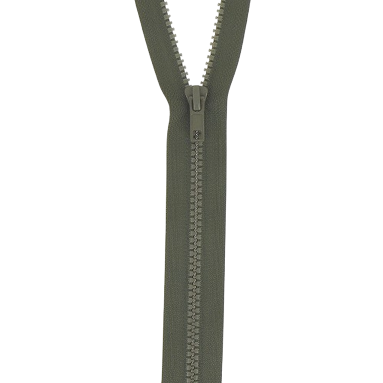 Fermeture à glissière  - Kaki - Séparable - Injecté : N° 5 - 30 cm - Plastique