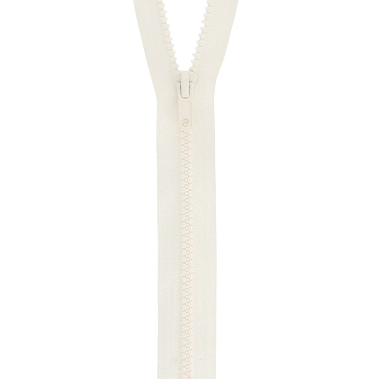 Fermeture à glissière  - Ecru - Séparable - Injecté : N° 5 - 30 cm - Plastique