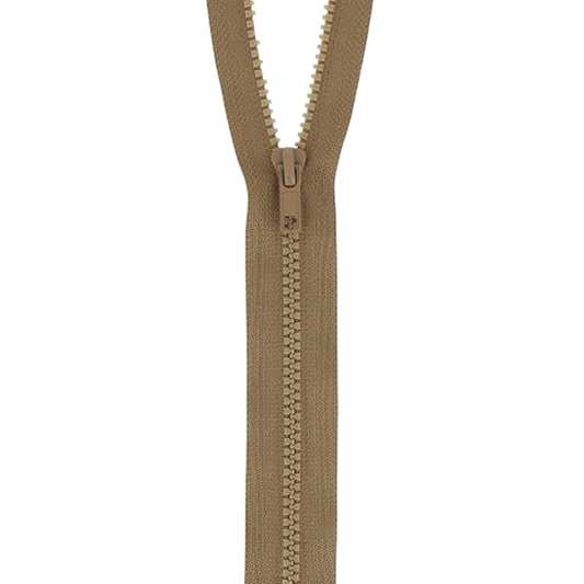 Fermeture à glissière  - Beige - Séparable - Injecté : N° 5 - 25 cm - Plastique