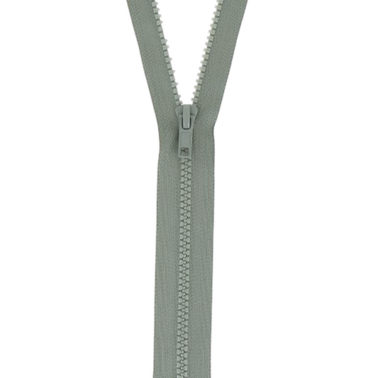 Fermeture à glissière  - Gris - Séparable - Injecté : N° 5 - 65 cm - Plastique
