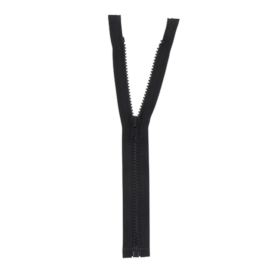 Fermeture à glissière  - Noir - Séparable - Injecté : N° 5 - 30 cm - Plastique