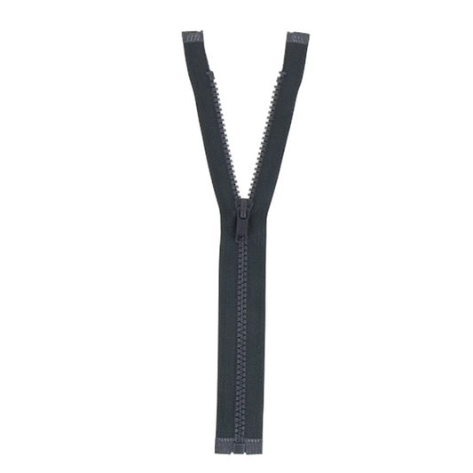Fermeture à glissière  - Gris anthracite - Séparable - Injecté : N° 5 - 30 cm - Plastique