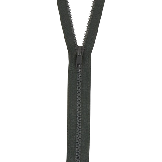 Fermeture à glissière  - Gris anthracite - Séparable - Injecté : N° 5 - 60 cm - Plastique