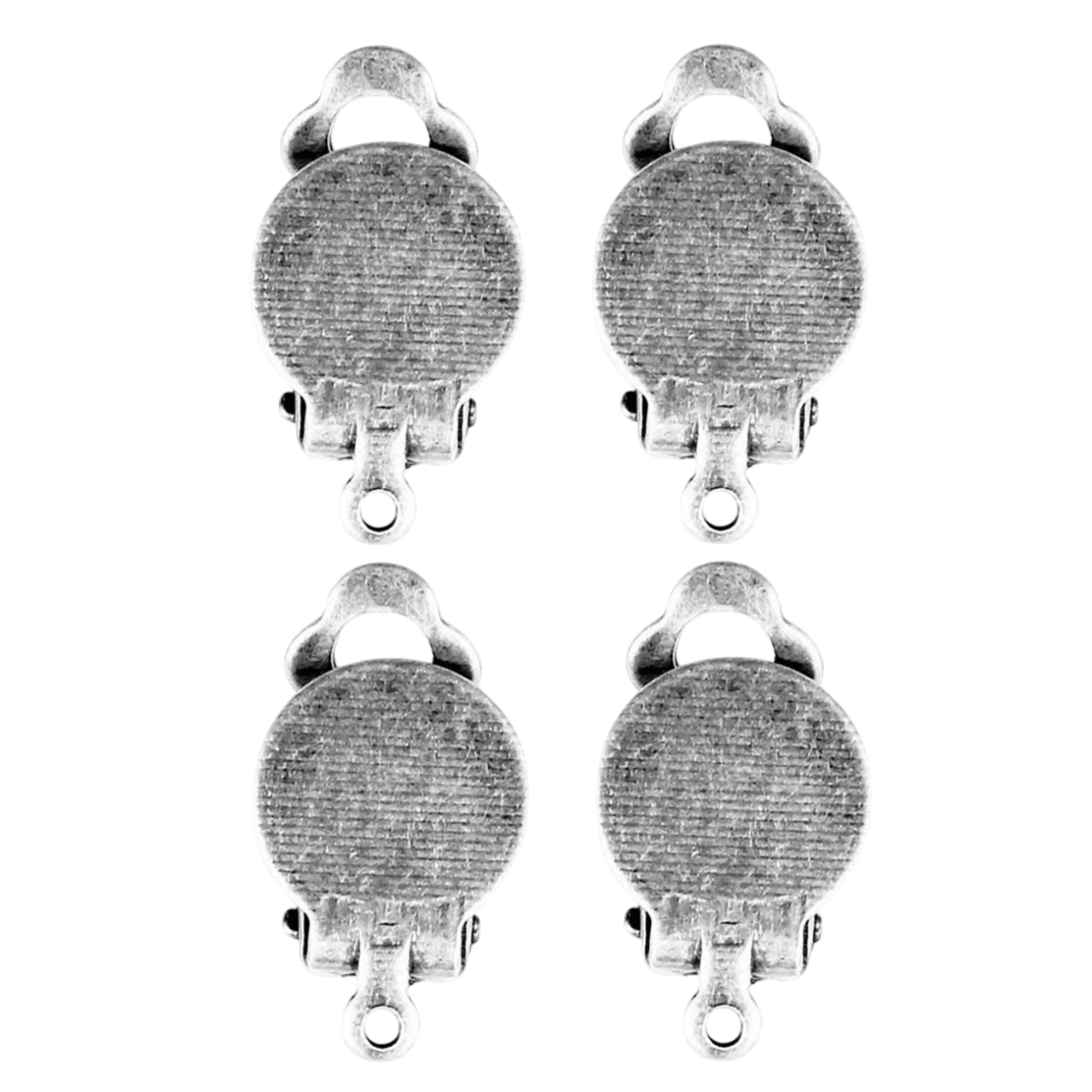 clips boucles d oreilles argenté 10 mm DIY. Canocea France