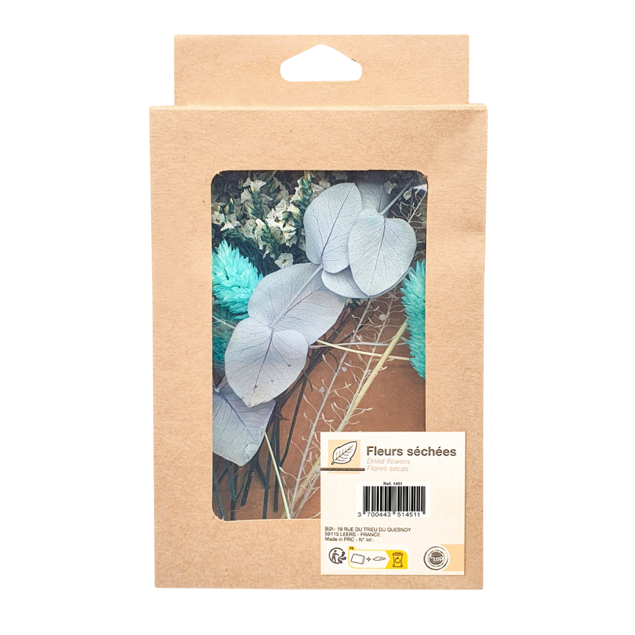 Bouquet de mini fleurs séchées pratique et idéal pour confectionner vos projets de couronne, diy. Canocea France
