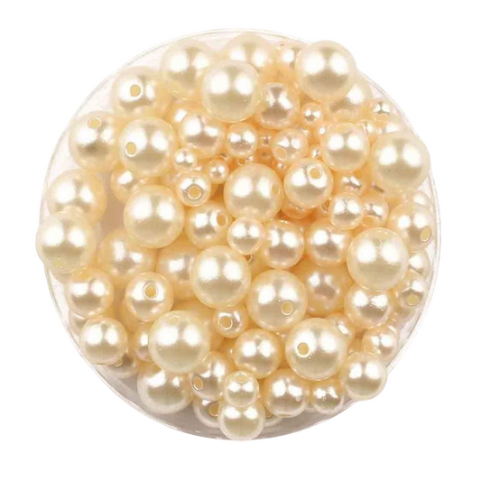 Perles acryliques - nacrées - D0,40 mm à 10 mm - environ 75 perles