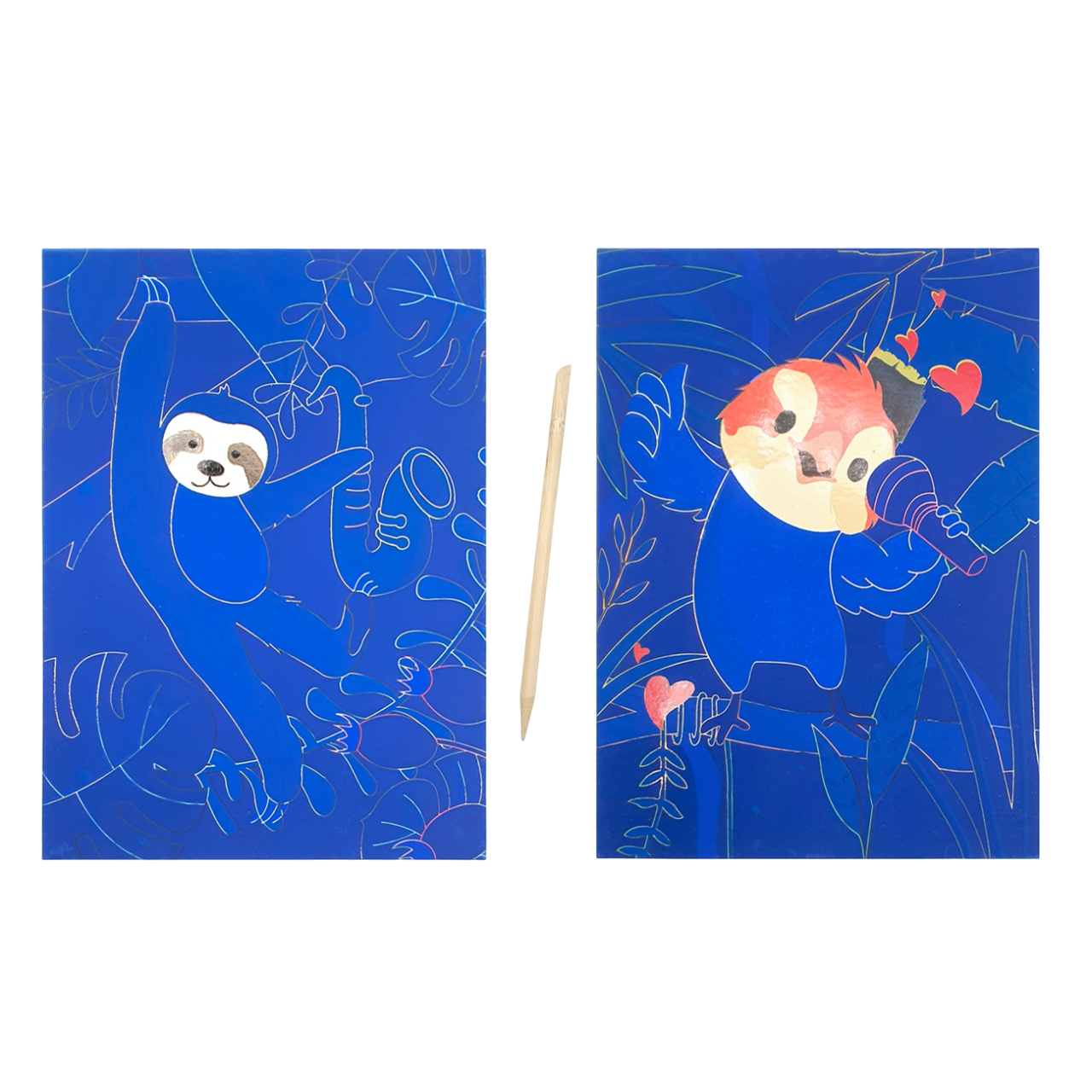 Coloriage pour les petits, kit à gratter pour faire apparaitre les couleurs. Canocea France