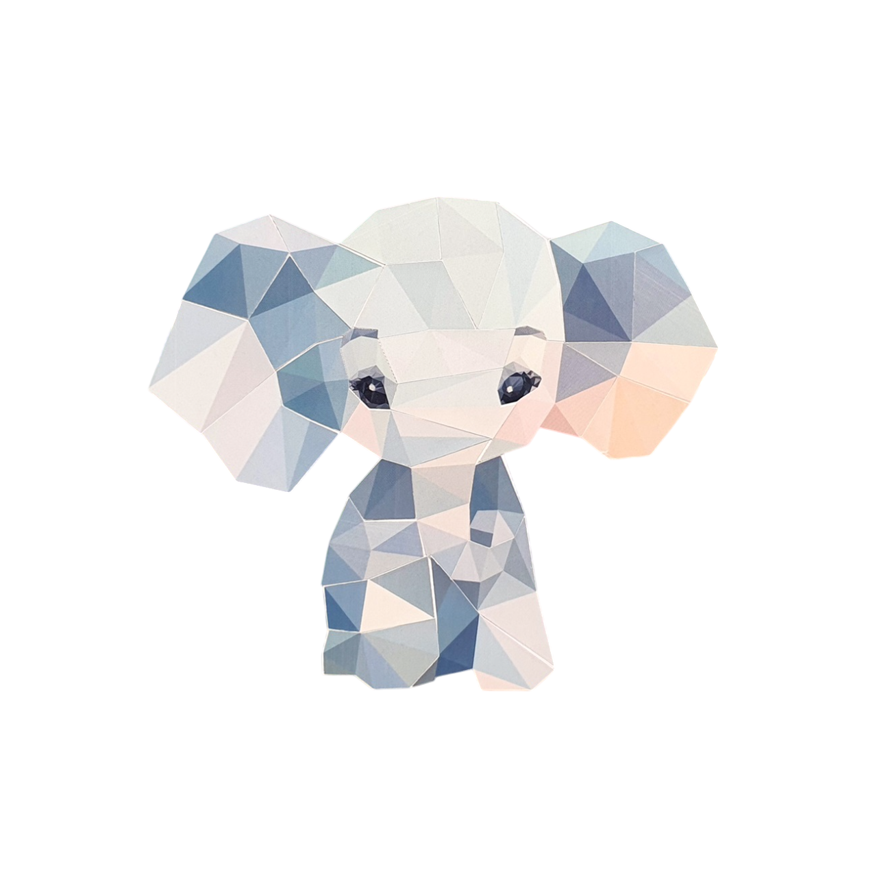 Kit tableaux stickers au numéro - éléphant et girafe - 2 pièces - A5 (14,8 x 21 cm)