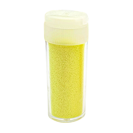 Tube paillettes biodégradables jaune pastel 9 g. Canocea France