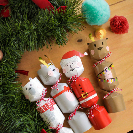 Cracker de Noël à monter - 21 cm - 4 pièces - emballage, papier cadeaux