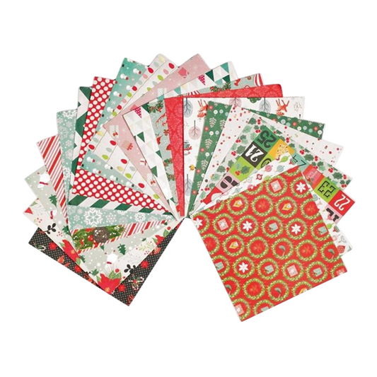 Feuilles de papier scrapbooking - Noël tendance - 20 pièces -