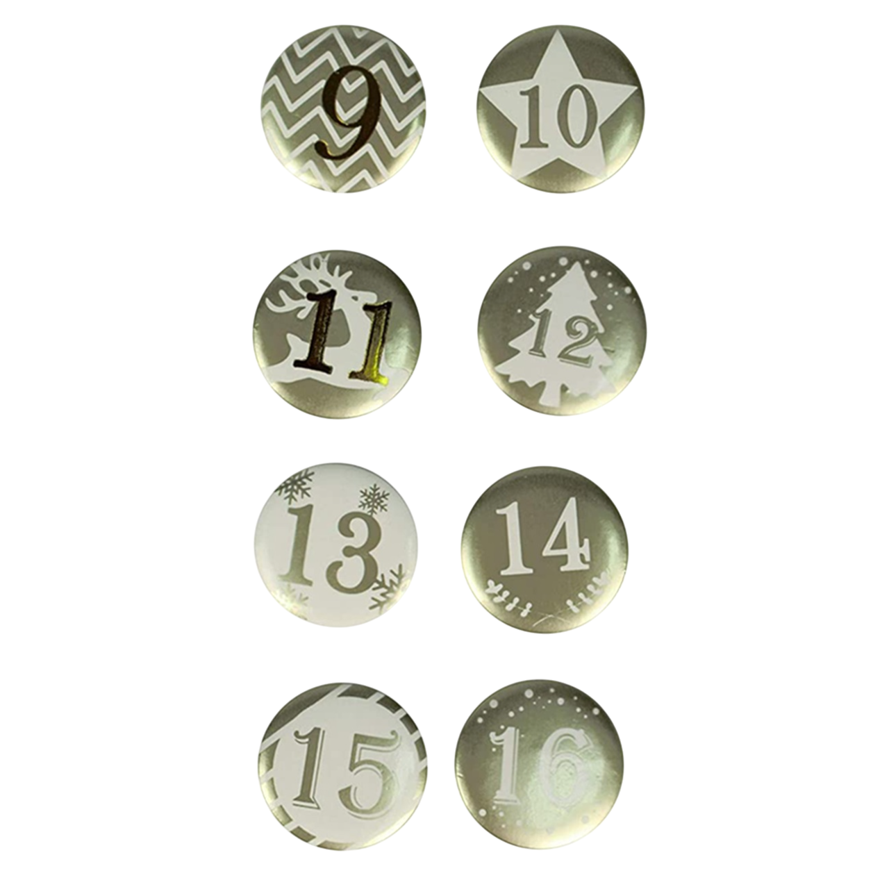 épingles numérotées pour calendrier DIY de Noël. Canocea France