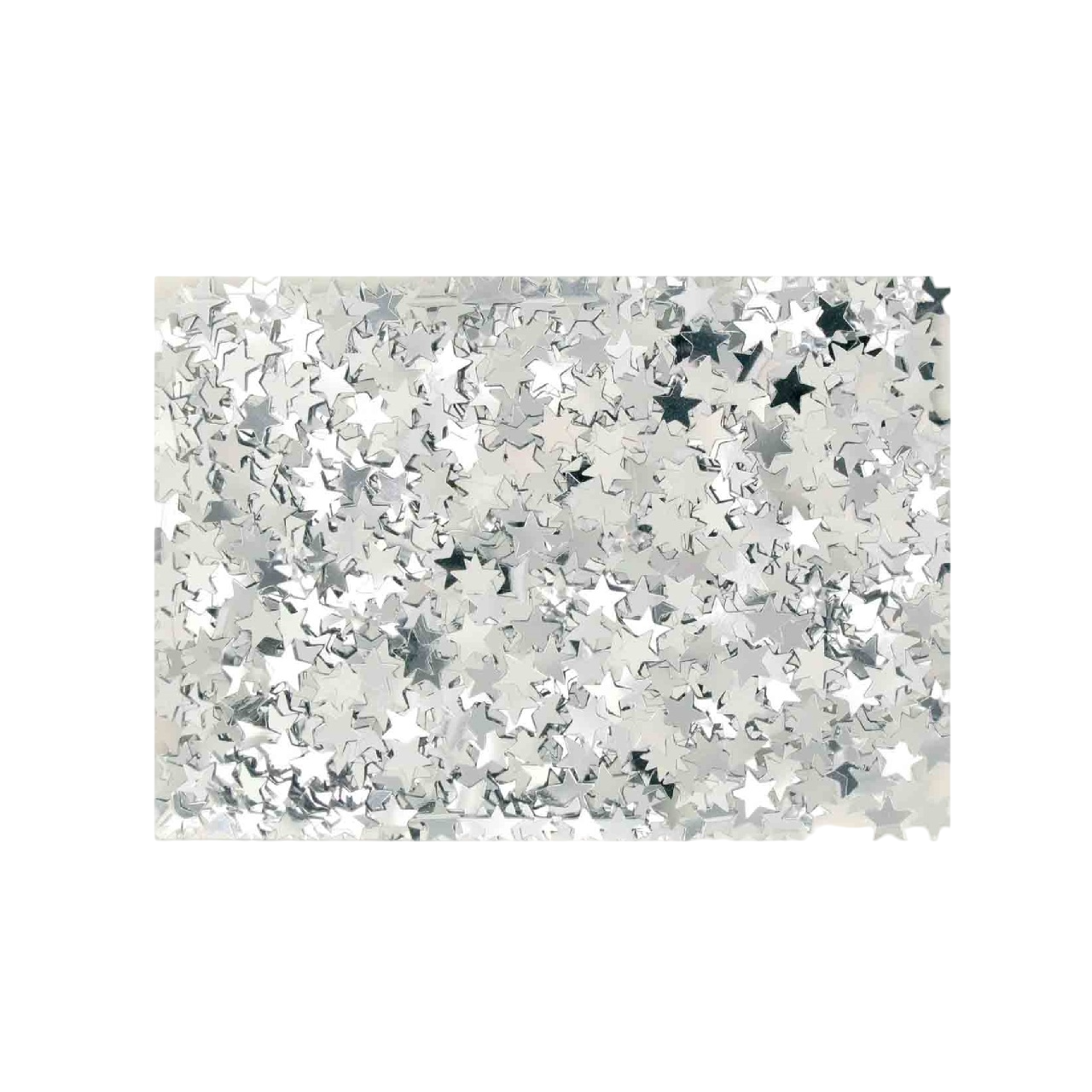 Sequins étoiles argentées 0,5 cm en sachet de 50 g pour loisirs créatifs. Canocea France