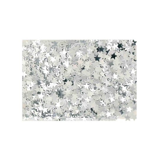 Sequins étoiles argentées 0,5 cm en sachet de 50 g pour loisirs créatifs. Canocea France