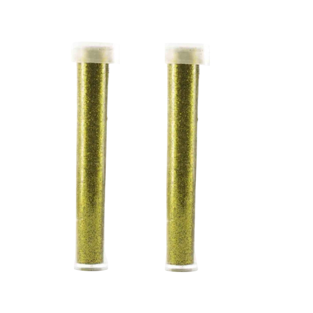 Lot de paillettes décoratives dorées et argentées en tubes refermables. Canocea France