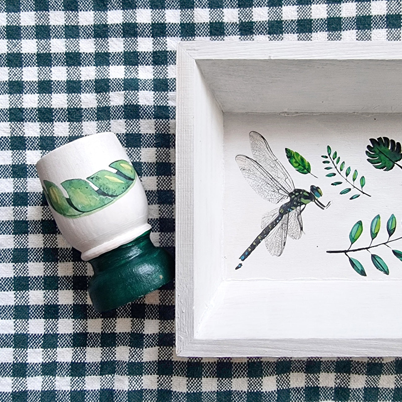 Décoration DIY avec transferts feuilles et insectes. Canocea France