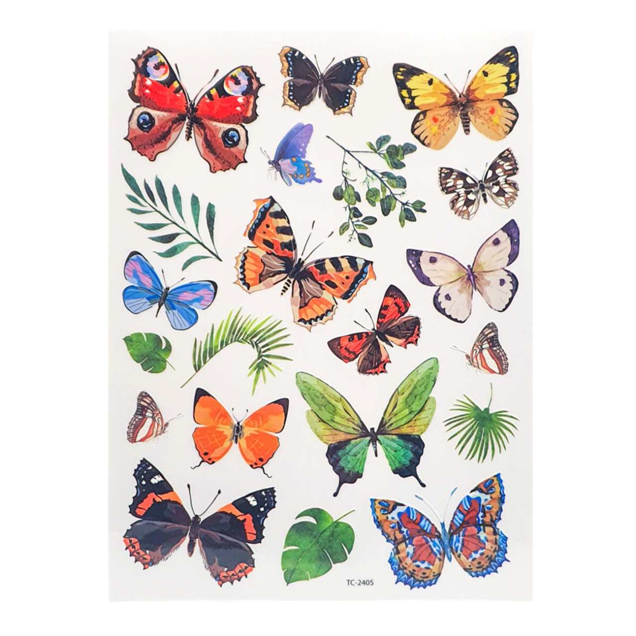Transferts à sec papillons pour loisirs créatifs. Canocea France