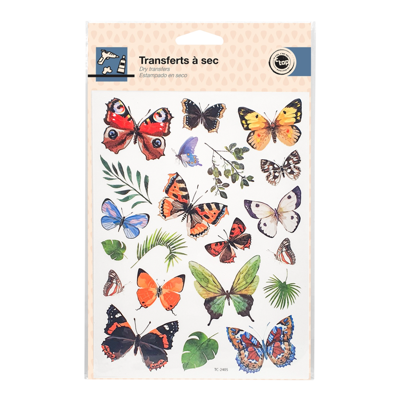 Décalcomanies papillons pour scrapbooking et DIY. Canocea France