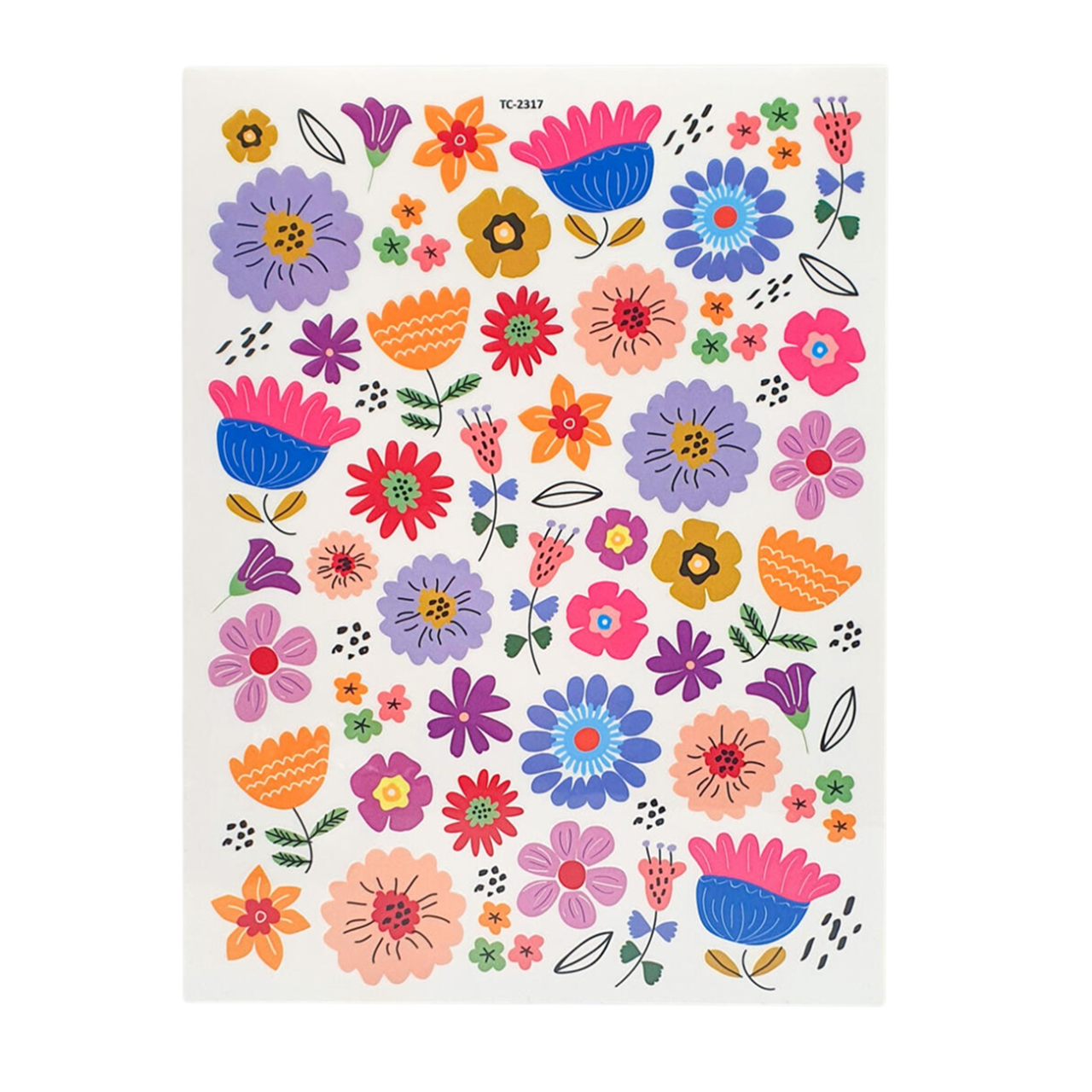 Transferts à sec fleurs motifs floraux DIY. Canocea France