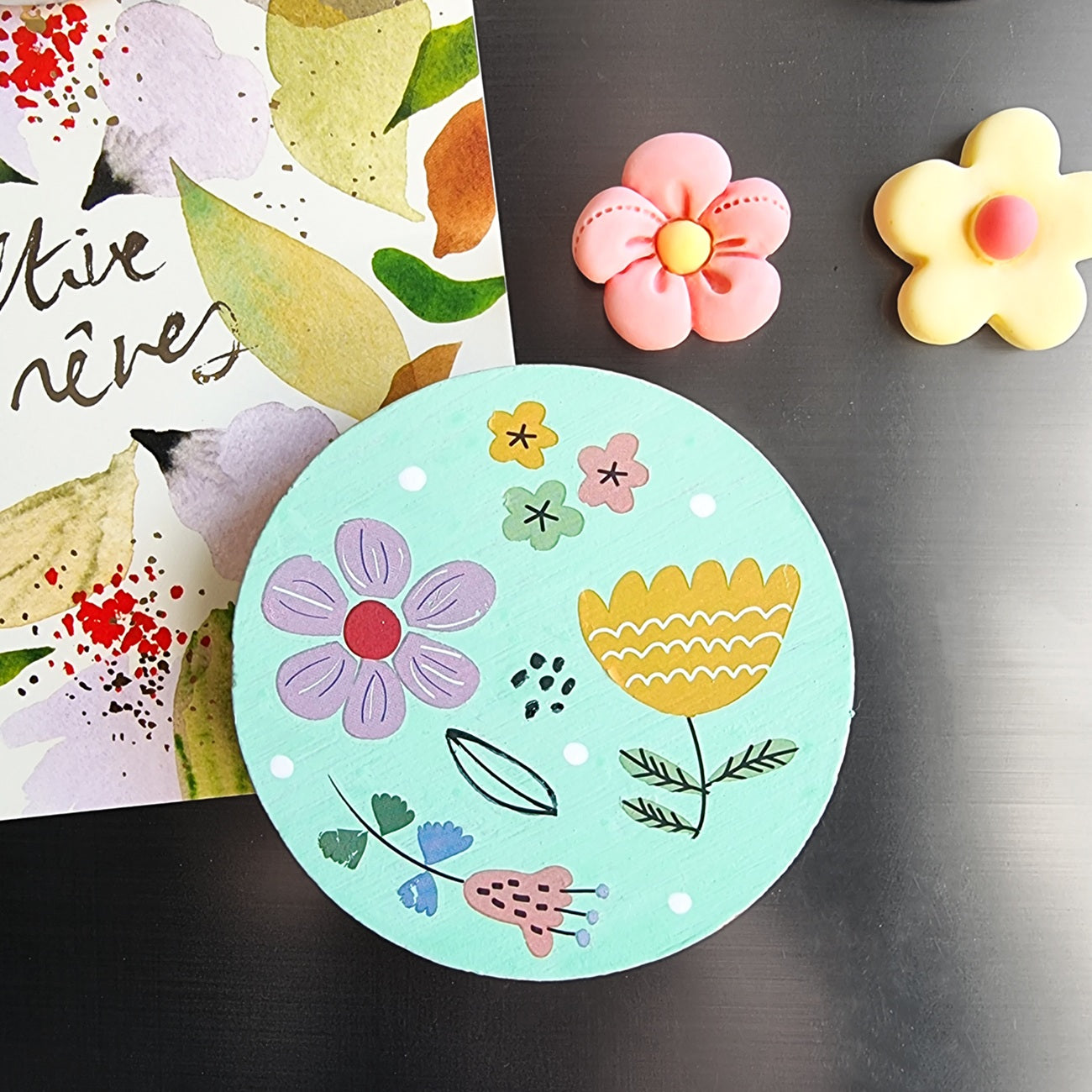 Transferts à sec fleurs pour carterie. Canocea France