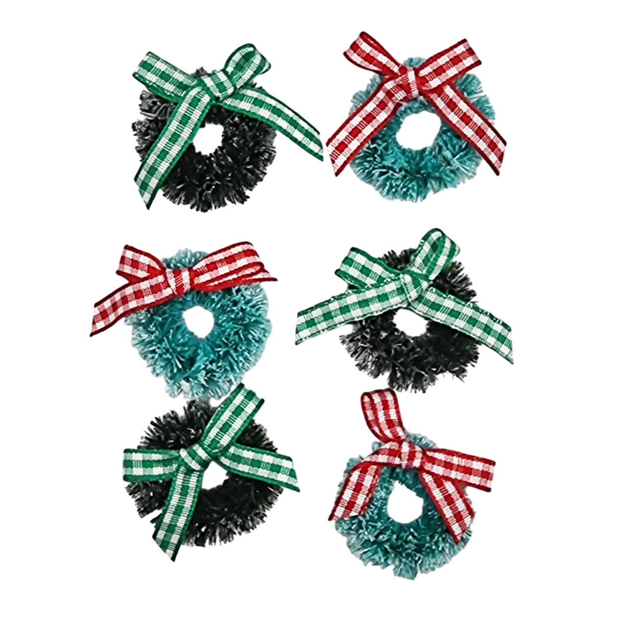 mini couronnes de Noël adhésives 6 pièces. Canocea France