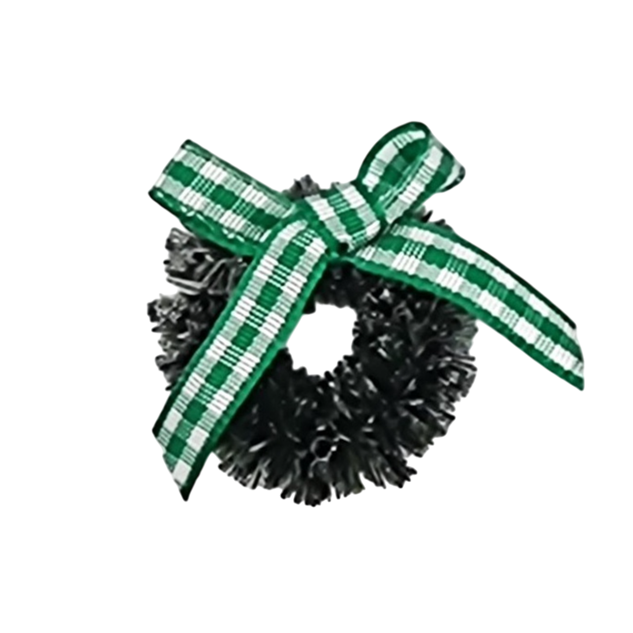 stickers Noël couronne rouge et verte relief. Canocea France