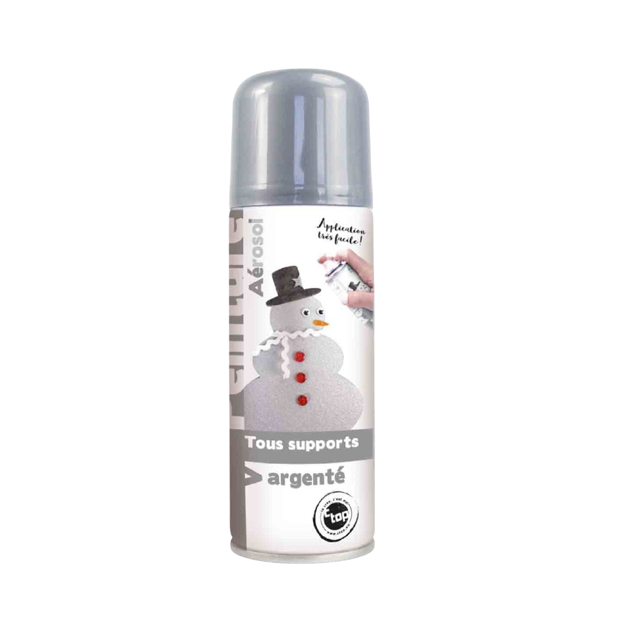 Bombe de peinture - argenté - tous supports  - 122 ml