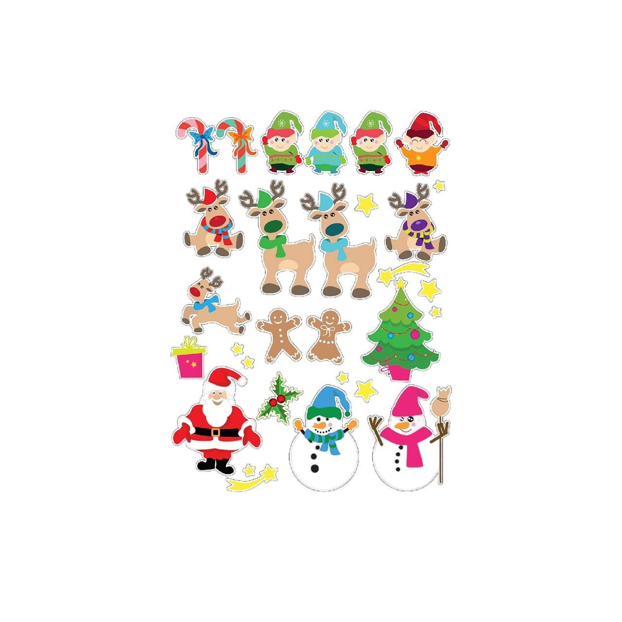 Gommettes Rennes et compagnie - 60 pièces - de 1 à 7,5 cm