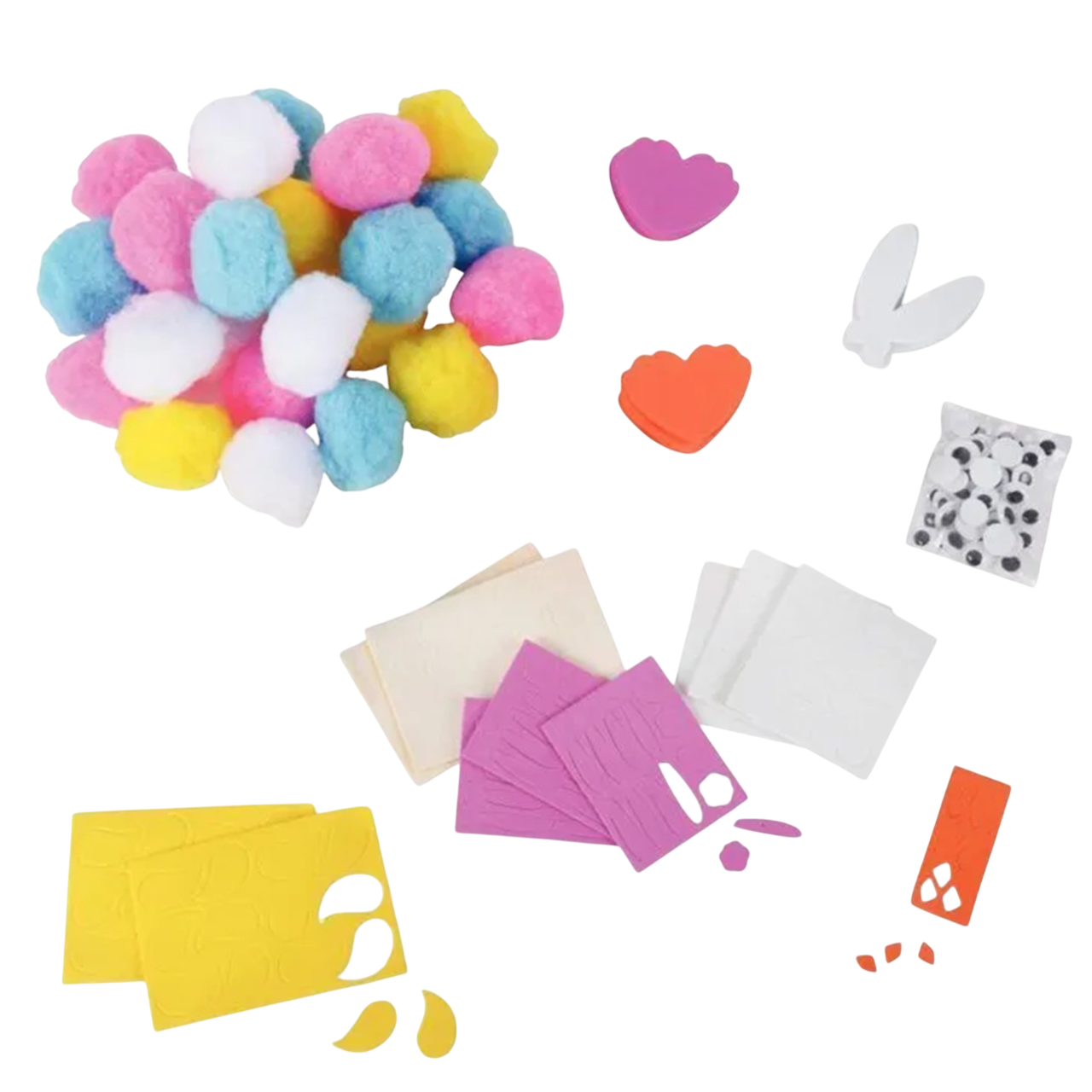 Kit pompons pour confectionner des sujets de pâques. Canocea France