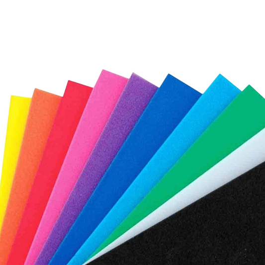Feuilles mousse EVA thermoformable – 30x20 cm - Lot de 10 couleurs vives