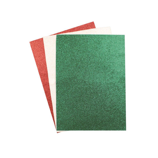 coupons tissu adhésif pailleté rouge vert blanc. Canocea France
