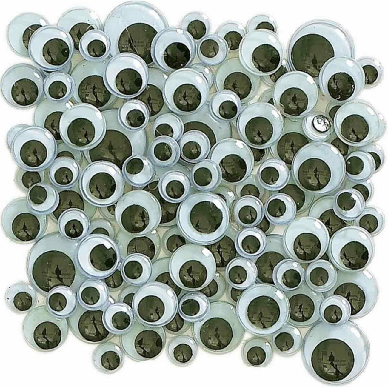 yeux mobiles noir et blanc différentes tailles. Canocea France