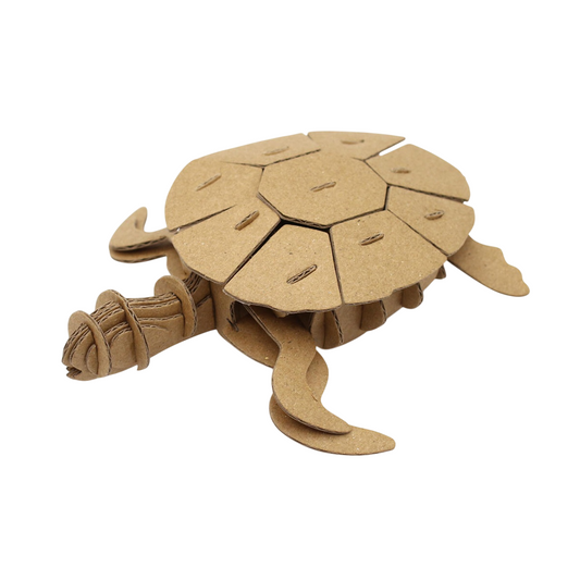 Puzzle 3D - Tortue - 15x12x3cm - Carton - support personnalisable - Maquette