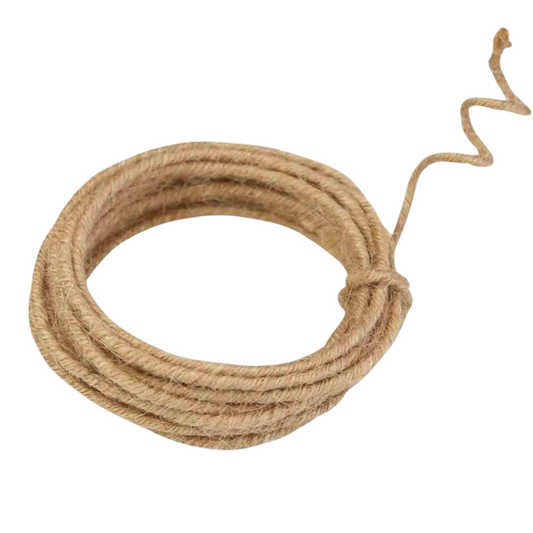 Corde de jute armée naturelle diamètre 2 mm longueur 3 m - accessoire déco DIY et artisanat. Canocea France
