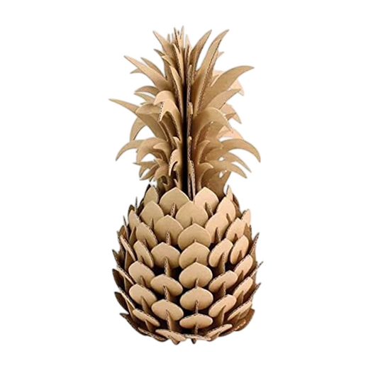 Puzzle 3D - Ananas - D14 x 28cm- Carton - support personnalisable - Maquette
