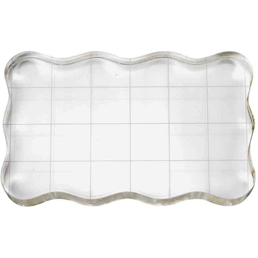 Socle acrylique transparent gradué 8 x 5 cm pour tampons de scrapbooking. Canocea France